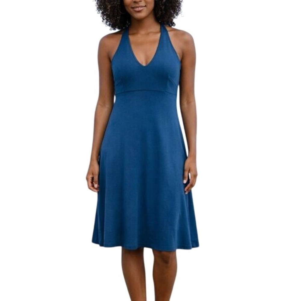 Patagonia Morning Glory Halter Athletic Dress Teal XS